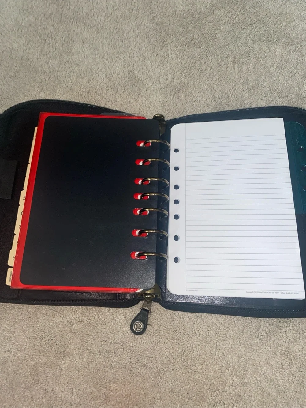 Franklin Covey Zip Planner Full Leather Vintage 1996
